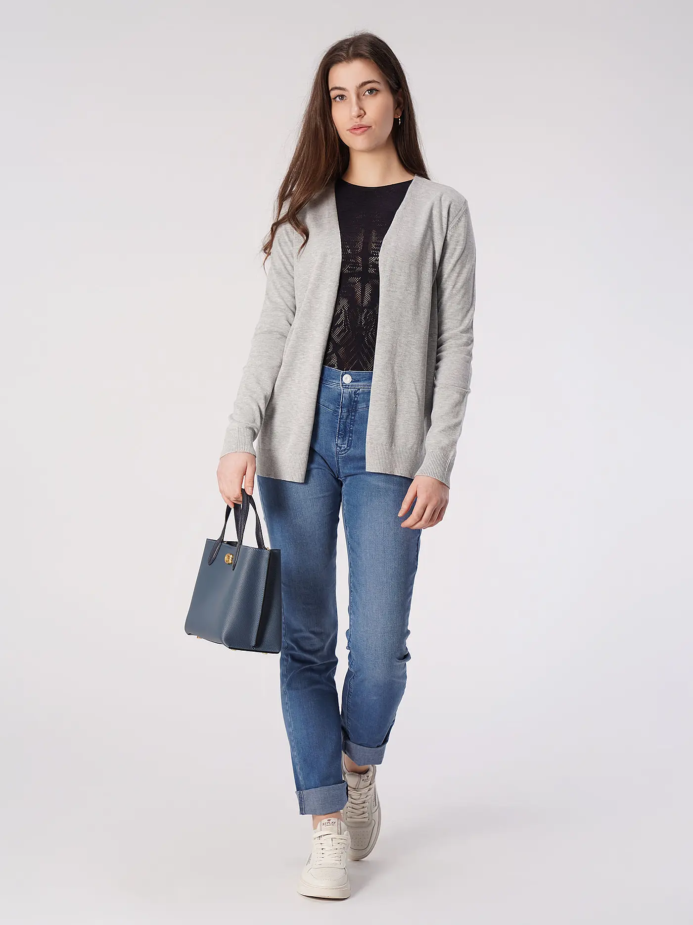 COACH | Ledertasche - Mini Tote Bag WILLOW TOTE 24 | dunkelblau